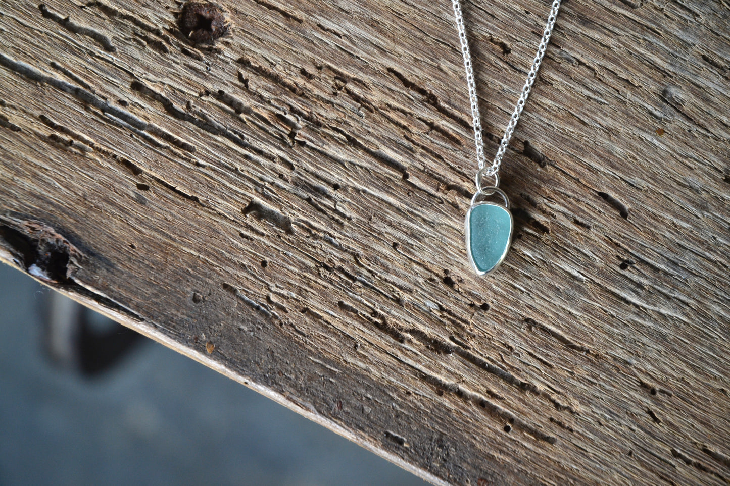 Turquoise Sea Glass Necklace