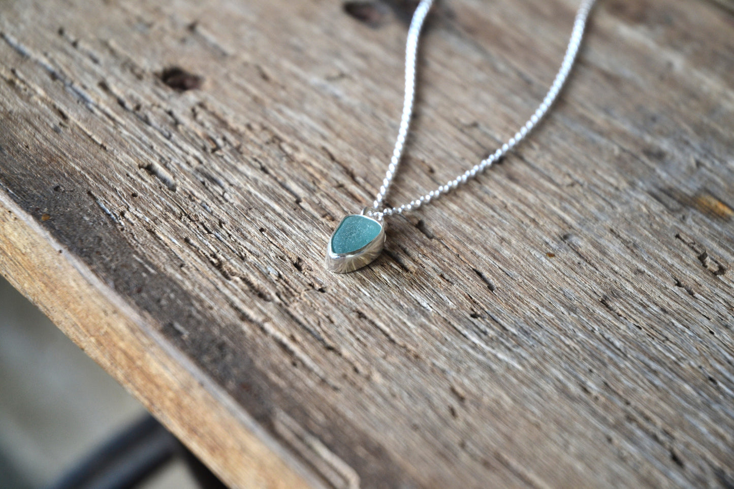 Turquoise Sea Glass Necklace
