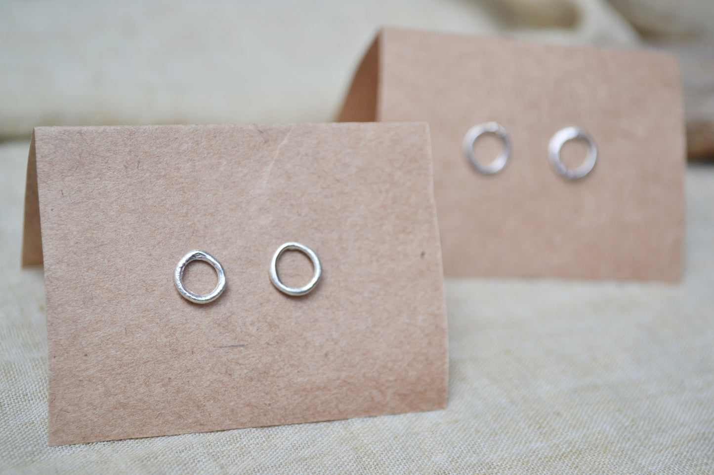 Molten Circle Earrings